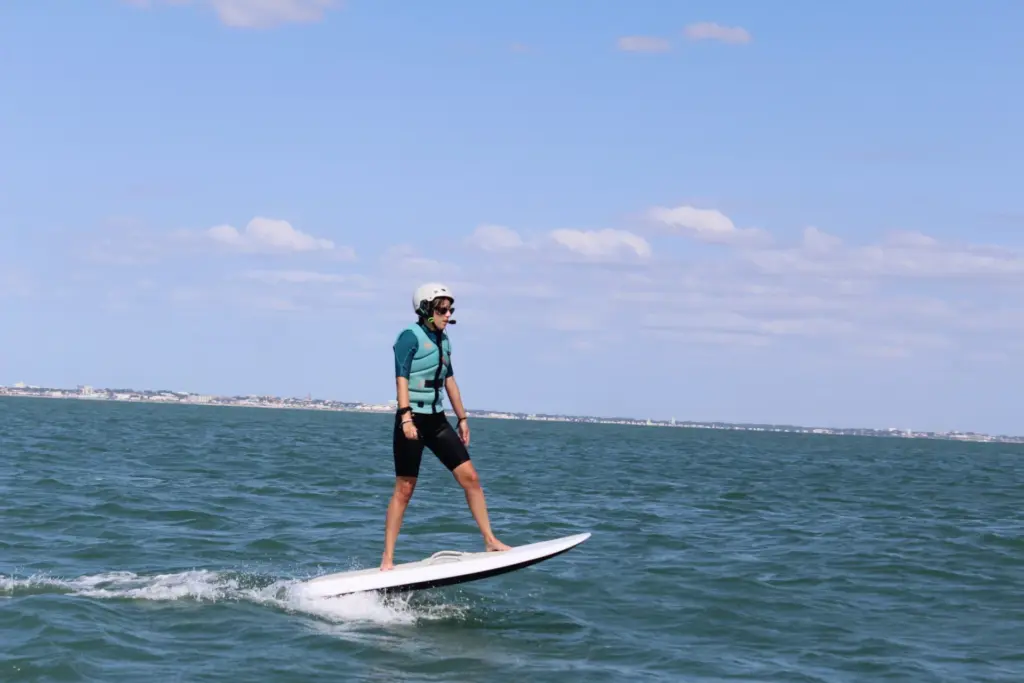 Session d'essai eFoil à Royan, sur la côte atlantique